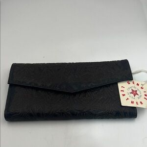 Vintage Tooled Leather Wallet – Made in USA